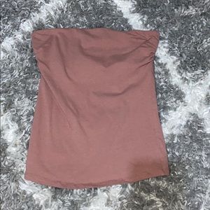 Sleveless dusty rose top